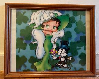 Framed Betty Boop Art Prints (Set of 3)