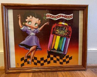 Framed Betty Boop Art Prints (Set of 4)