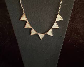 Geometric Triangle Pendant Necklace
