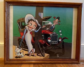 Framed Betty Boop Art Prints (Set of 3)