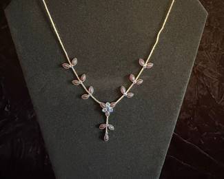 Michael Michaud "Blue Violet" or "Peach Blossom" Style Necklace