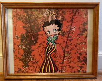 Framed Betty Boop Art Prints (Set of 4)