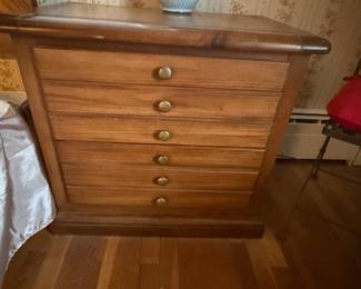 Mid-Century Modern Walnut Jewelry Chest