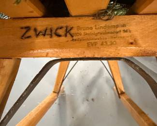 Zwicker Bruno Lindemann Toboggan Sled