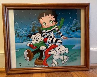 Framed Betty Boop Art Prints (Set of 4)