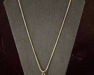 Abstract Infinity Teardrop Pendant Necklace