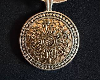 Vintage Filigree Medallion Necklace