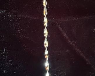 Sterling Silver Twisted Rope Chain Bracelet