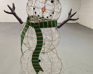 Crystal Snowman Christmas Light Display