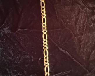 14k Gold Figaro Chain Bracelet