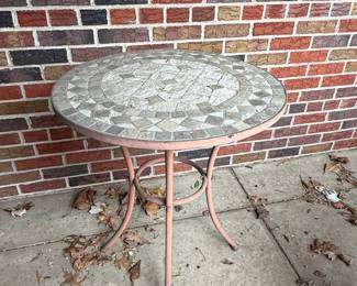 Mosaic Top Round Bistro Table
