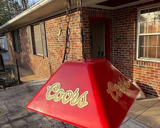Vintage Coors Beer Pool Table Light