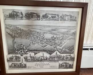 View of Annville, Pennsylvania 1888 Lithograph