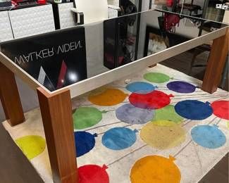 Glass Top table From Scandanavian Design- Not Part of clearance sale - full price