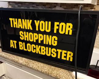 Vintage Blockbuster Sign
