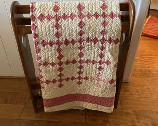 Antique hand quilted quilt