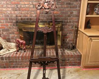 Antique adjustable easel