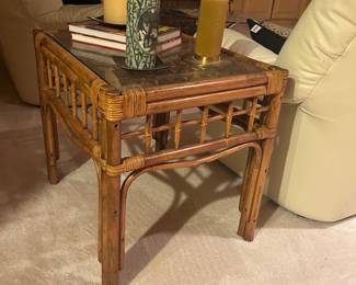 Bamboo side table