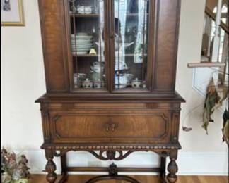 Antique curio cabinet