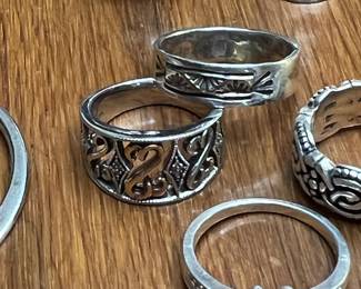 Couple of pieces that are mixed sterling silver with gold components