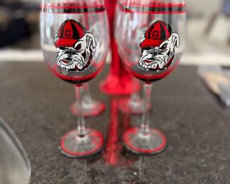 UGA Wineglasses