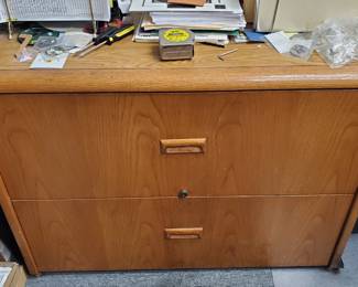 Lateral 2 Drawer Wood File Cabinet