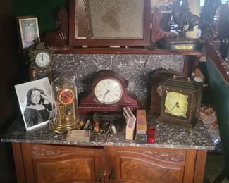 furniture with clocks on it