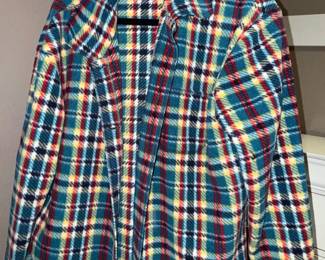 Bound Casual Flannel Plaid Shirt Jacket