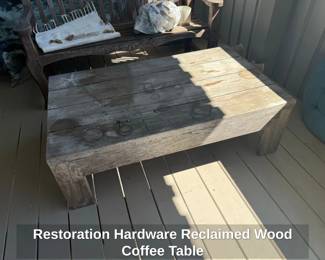 Restoration Hardware Reclaimed Wood Coffee Table