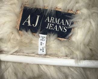 Armani Jeans Faux Fur Jacket