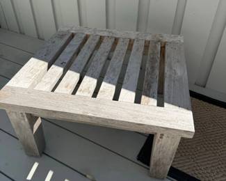 Weathered Teak Outdoor Coffee Table