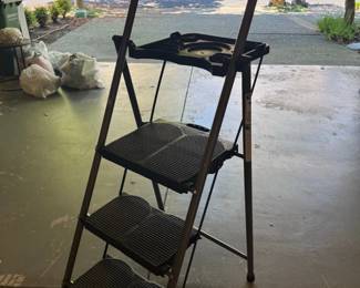 Werner Step Aluminum Step Stool with Tool Tray