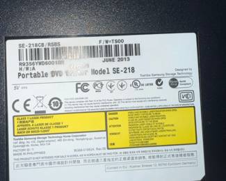 Toshiba Samsung SECB Portable DVD Writer