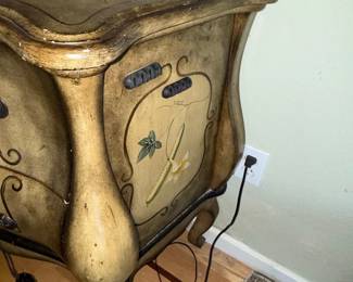 Antique HandPainted Bombay Chest