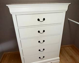 White Louis Philippe Drawer Chest