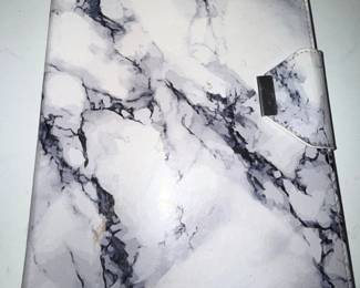 Marble Print Folio Case with Clasp