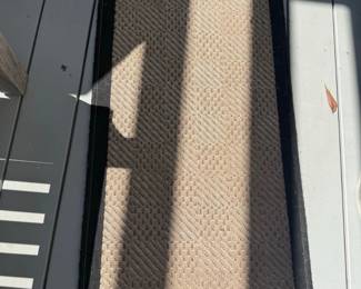 Sisal Herringbone Indoor or Outdoor Area Rug with Black Border