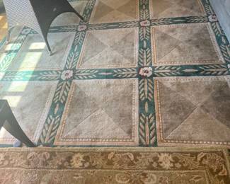 Traditional Persian Rug with Medallion and Floral Border