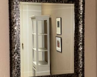 Mosaic Glass Framed Wall Mirror