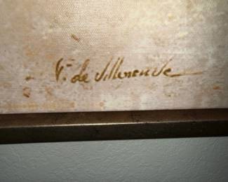 Painting by Fabrice de Villeneuve