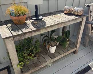 Rustic Reclaimed Wood Console Table
