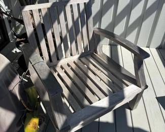 Smith  Hawken Teak Garden Armchair