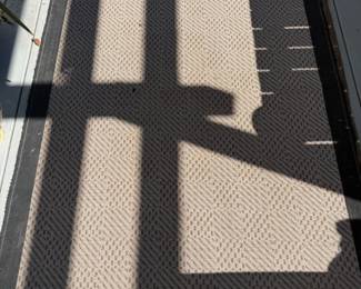 Porte Hall The Innerweave Chevron Dark Grey Area Rug