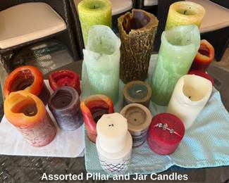 Assorted Pillar and Jar Candles