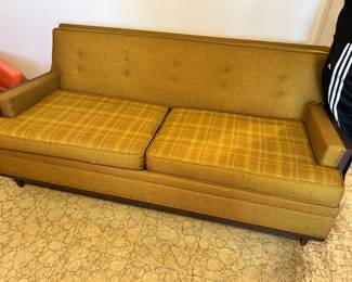 MCM plaid sofa sleeper