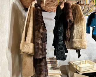 Variety vintage fur coats