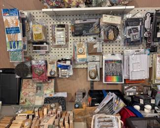 Scrapbooking Stamps, Ink and other Misc items 