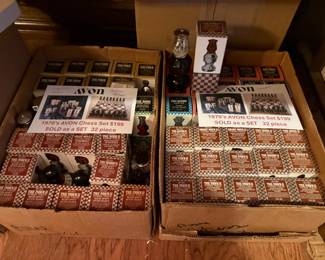 2 Complete sets of Vintage Avon Chess Sets 