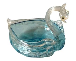 458 - Venetian Art Glass Swan - 6 x 4.5 x 4