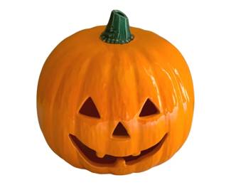 3055 - Ceramic Pumpkin Decoration - 10 x 8